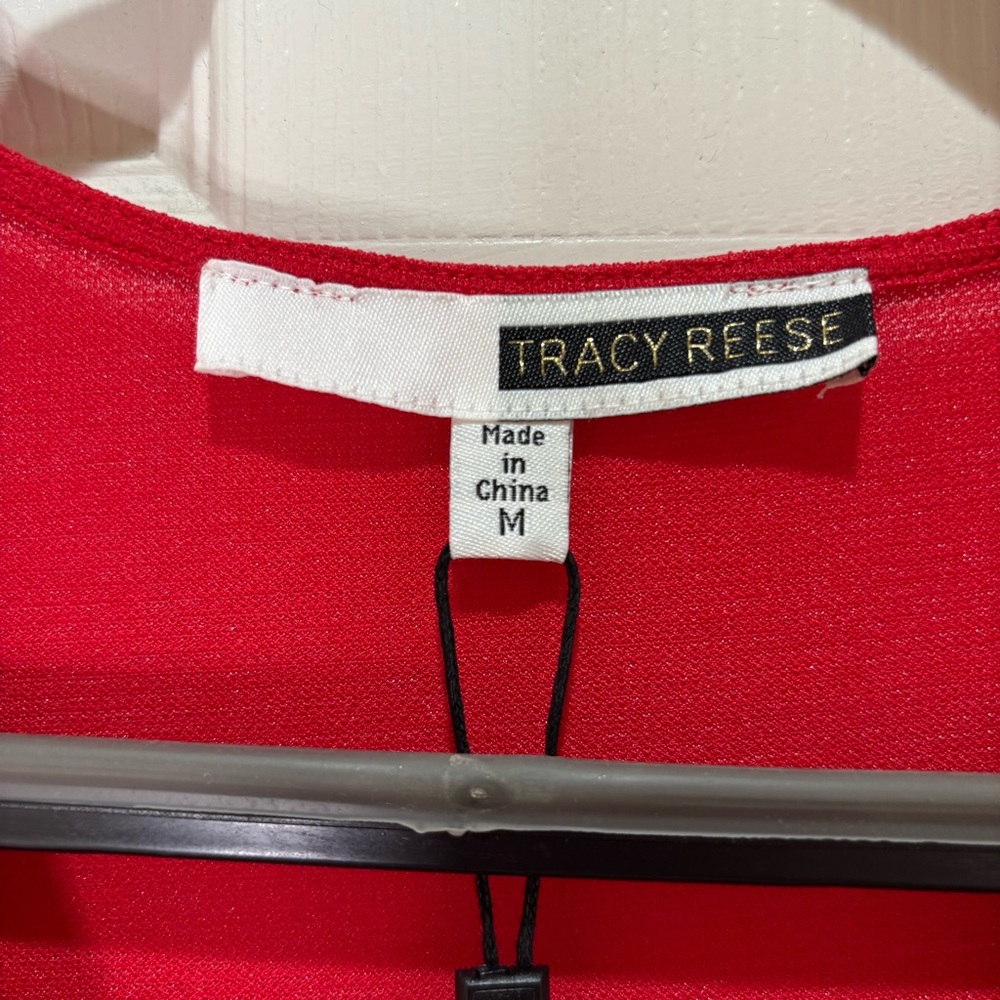 NWT Anthropologie x Tracy Reese Pleated Red Midi Sleeveless Dress | sz M - Picture 7 of 17